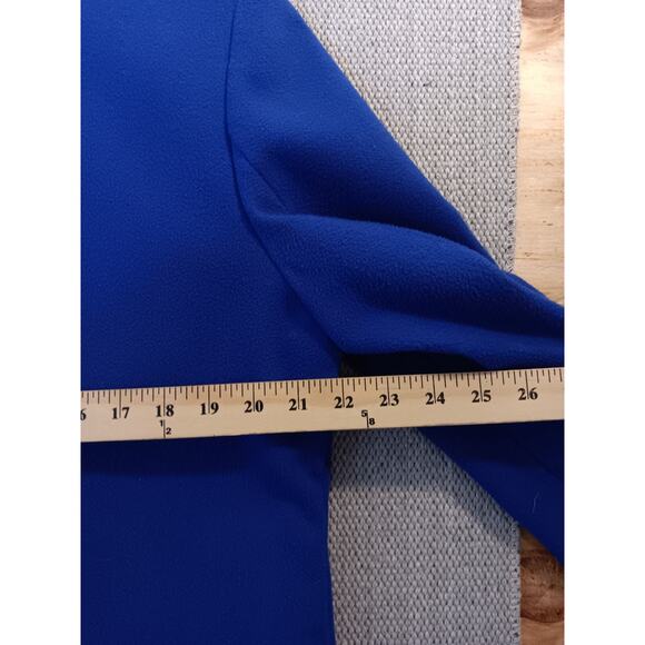 Old Navy Finley Crombie Coat L Bluetiful One Button Collar - Picture 14 of 16